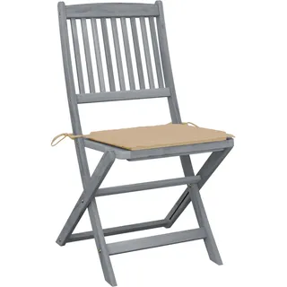 VidaXL 3064566, Terrasse, Gepolsterter Sitz, Akazienholz, Beige, Polyester, 485 mm - Beige