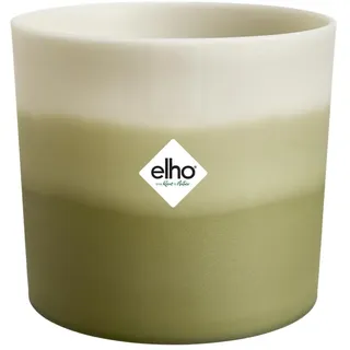 elho Colour Gradiant Rund 16cm - Blumentopf für Innen - 100% recyceltes Plastik - Ø 15.9 x H 14.7 - Grün/Bambusgrün