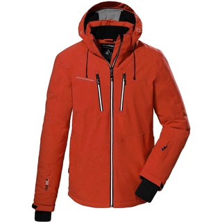 KILLTEC Herren Skijacke/Funktionsjacke mit abzippbarer Kapuze und Schneefang KSW 44 MN SKI JCKT, dunkelorange, S,