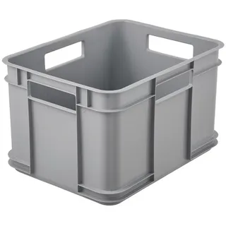 KEEEPER Aufbewahrungsbox Euro-Box M 27 x 35 x 22 cm 1-tlg. grau