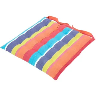 Homescapes Stuhlkissen bunt gestreift 40 x 40 cm Multicolor