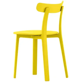 Vitra Stuhl All Plastic Chair gelb, Designer Jasper Morrison, 76x42.5x46 cm
