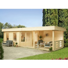 Bild von Maja 40-B/2 Melinda 7030/2 Gartenhaus mit Terrasse natur (537 110)