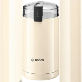 Bosch Kaffeemühle TSM6A017C, Edelstahl-Schlagmesser, Sicherheitsfunktion, 180 W, 75g Bohnenbehälter, elektrisch, creme