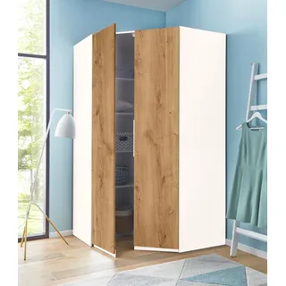 WIMEX Eckschrank Level by fresh to go 129 x 236 x 129 cm Weiß