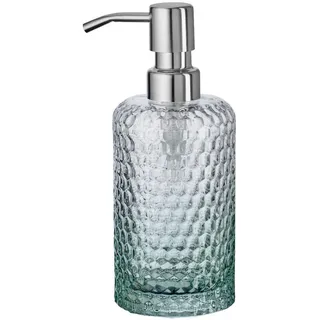 Kleine Wolke Seifenspender , Grün , Glas , 12.7 cm , Kunststoffpumpe , Badaccessoires, Seifenspender