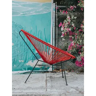 Stuhl Acapulco Chair Acapulco Design rot, 92x70x95 cm