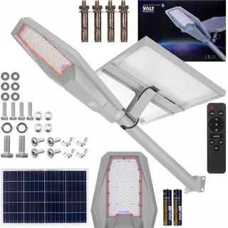 LED SOLAR STRASSENLAMPE 1200W 40Ah mit Dämmerungs-Bewegungsmelder LATERNE