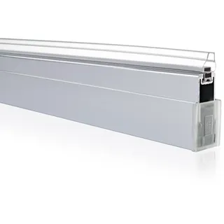 HÜPPE SolvaPro Ergänzungsset Nische für Schwingtür teilgerahmt, Höhe 200cm, S2900155G, Farbe: Stainless Steel Optic