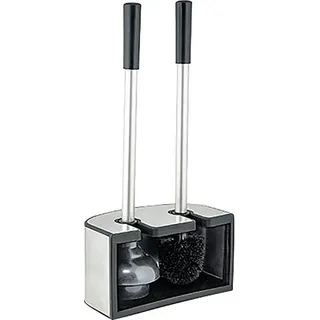 Bischof »Kendo« Set aus Edelstahl, Saugglocke und WC-Bürste aus keramikschonendem Silikon, Aluminiumstiel,