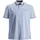 JACK JONES Paulos Kurzarm-poloshirt Blau/Silber 6XL