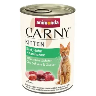 Animonda Carny Kitten Rind, Huhn und Kaninchen 12 x 400 g