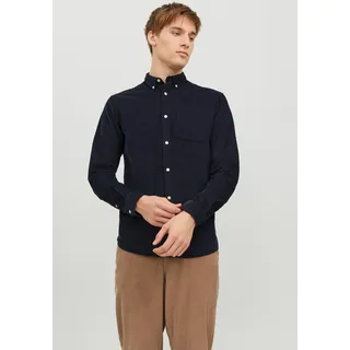 JACK & JONES Langarmhemd »JJECLASSIC CORD SHIRT LS SN«, aus Cord Jack & Jones Navy Blazer S