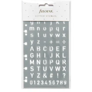 Filofax Letter Stencil