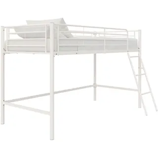 Mid.you Hochbett , Weiß , Metall , 207x129x130 cm , Lattenrost , Babymöbel & Kindermöbel, Kinderzimmer & Jugendzimmer, Kinderbetten, Hochbetten