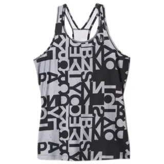 adidas Damen Sport Fitness Tank Top AOP Tank schwarz, Größe:M - Grau, Schwarz