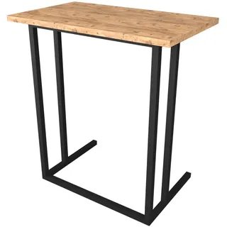 [en.casa] Laptoptisch Högsby Beistelltisch in C-Form Coffeetisch mit Metallgestell Sofatisch für Wohnzimmer, Wohnzimmertische, Beistelltische