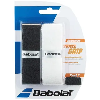 BABOLAT Towel Grip X2 Handtuch, Unisex, Erwachsene, Weiß, Schwarz, Einheitsgröße