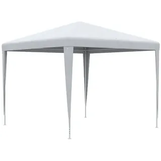 Outsunny Faltpavillon 2,7 x 2,7 m inkl. 0 Seitenteile Weiß