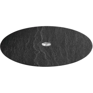 LEONARDO »TURN« 32,5 cm, schwarz Schieferoptic, drehbar, schwarz
