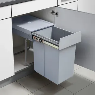 Einbau-Mülleimer 'Froland' 34 x 26 x 42 cm Grau 1x20L - Grau