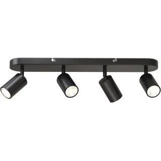 B.K.Licht Deckenlampe 2-flg. schwenkbar schwarz