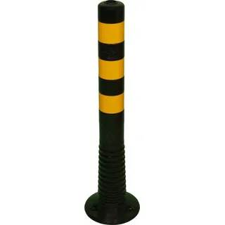 TEMKA GmbH Sperrpfosten TPU schwarz/gelb D.80mm z.Schr.m.Befestigungsmaterial H.750mm