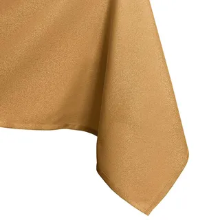 AmeliaHome 80x80 cm Tischdecke Tischtuch Tafeldecke Fleckschutz Lotuseffekt Abwaschbar Wasserabweisend Glänzend Glatt Gold Empire