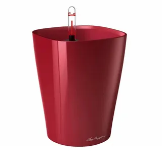 LECHUZA Deltini 15 x 15 x 19 cm Scarlet Rot Hochglanz