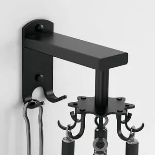 Selbstklebender Küchenutensilienhalter zur Wandmontage - Organizer mit abnehmbaren Haken und schweren Haken