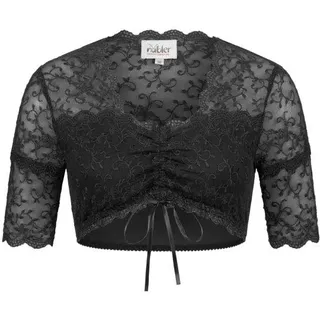 Nübler Dirndlbluse "Dirndlbluse kurzarm Nena", schwarz