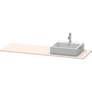 Duravit XSquare Konsole, 1 Ausschnitt rechts, 1600x16x550mm, XS060HR9191, Farbe: Taupe Matt