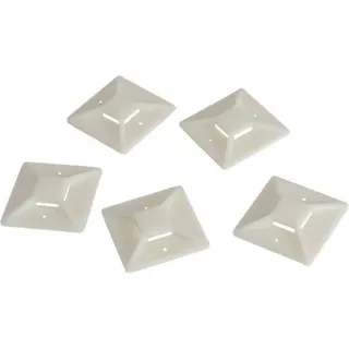 LogiLink Kabelbinderhalterungen 39,5 x 39,5 mm natur 100 Stück - Bunt