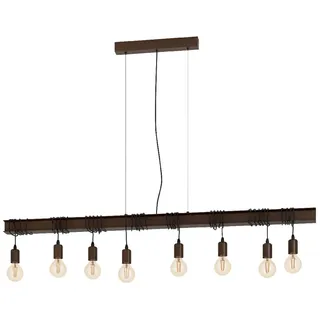 EGLO TOWNSHEND 8-flg. 14 cm rund antik-braun / schwarz