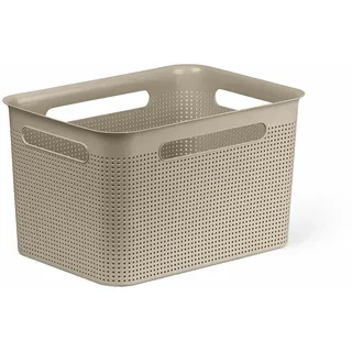 Aufbewahrungsbox BRISEN 36 x 26 x 21 cm beige