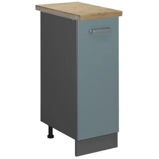 Vicco Apothekerschrank R-Line 30 x 81,6 x 60 cm Blau-Grau