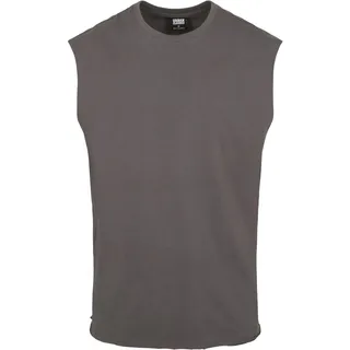 Urban Classics Herren Open Edge Sleeveless Tee – Locker geschnittenes Muskelshirt aus 100% Baumwolle, ärmellos, Sommer Tank Top für Sport & Freizeit,Darkshadow,XL