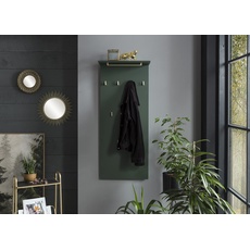Bild Garderobenpaneel Kent grün Holz 9 Haken 50,0 x 120,6 cm