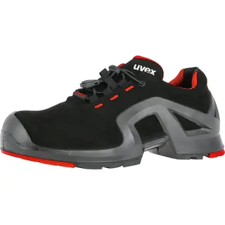 Uvex 1 x-tended support S3 SRC, W11 85162, Unisex, Erwachsener, Schwarz, Rot,