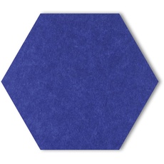 Vereg Akustikelement Filz Blau 300x260x9mm, selbstklebend, pro Packung/ 8 Stück, Schalldämmend, Individuelle Gestalltungsmöglichkeiten für Wände und Decken