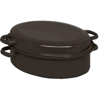 Emaille-Gansbräter 34 cm schwarz