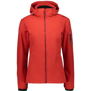 CMP - Damen-Softshelljacke mit abnehmbarer Kapuze, Ferrari-Nero, D38