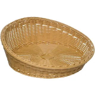 APS Korb für Brot Semmel Gebäck Buffet Frühstück Ø 31-37 x 12 cm beige