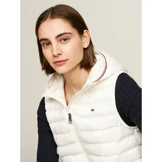 Tommy Hilfiger Steppweste »LW PADDED GLOBAL STRIPE VEST«, (Global Serie TH WOMEN), mit Elastic-Band, weiß