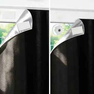 SwartLife Fenster verdunkelung saugnapf, 240 x 145cm verdunklungsfolie | für fenster, für Dachfenster verdunkelung und sonnenschutz fenster innen | Tragbare Reise verdunklungsrollo