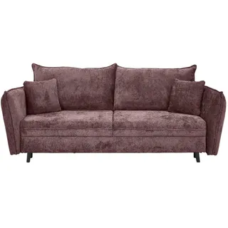 Carryhome Schlafsofa , Rosa , Holz , Buche , massiv , Füllung: Silikon,Silikon , 238x99x108 cm , Made in Eu , Liegefunktion, Schlafen auf Sitzhöhe, Rücken echt , Wohnzimmer, Sofas & Couches, Schlafsofas, Sonstige Schlafsofas