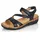 Damen Riemchensandalen R6850 Frauen Sandalen lose Einlage Strandschuhe Riemen Riemchen halteriemen Sommerschuhe schwarz 01 40 EU