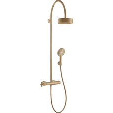 Bild Axor Citterio mit Thermostat und Kopfbrause 180 1jet, Farbe: Brushed Bronze