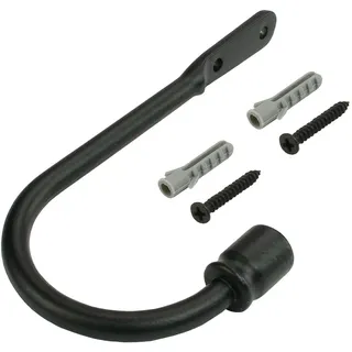 Liedeco Raffhalter für Gardinenstangen Ø 16 mm, schwarz