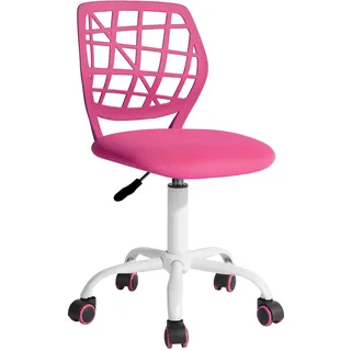 FurnitureR Bunter Schreibtischstuhl, moderner höhenverstellbarer Computerstuhl ohne Armlehnen, ergonomischer Drehstuhl für Kinderzimmer und Home Office